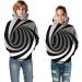 3D Cartoon Print Hoodie for Kids | White Teen Sweatshirt with Pocket | Boys Girls Pullover Jumper | Size 7-8 Years - Buy Online on GoSupps.com