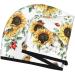 Sunflower Leaves & Birds Microfiber Hair Towel - Super Absorbent Coral Velvet Wrap for Long Curly & Thick Hair | Quick Drying Cap for Women - Buy Online on GoSupps.com