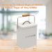 Geyecete Cat Treats & Food Storage Tin with Lid and Spoon - White - Buy Online on GoSupps.com
