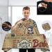 Visesunny Vintage Barber Cape - Anti-Static Water-Resistant Hair Cutting & Beard Shaving Bib - Adjustable Snap Professional Salon Cape for Hairdressers - Buy Online on GoSupps.com