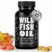 Wild Foods Omega 3 Fish Oil Supplement, 120 Capsules (1 pk) | Wild Caught, Burpless, Odorless, Non-GMO, Gluten Free | DPA, DHA, EPA Triple Strength Heart & Joint Nutrition for Women & Men 120 Count (Pack of 1)