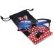 Minnie Mouse Blue Light Blocking Glasses for Women | Stylish Red/Black Computer Eyewear with Pouch | Screen Protection - Buy Online on GoSupps.com