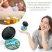 4 Compartment Small Pill Box - Moisture Proof Travel Organizer for Vitamins & Supplements - Pocket & Purse Size (Black+Cyan - Buy Online on GoSupps.com