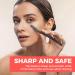 Eyebrow Shavers & Reusable Facial Razors for Men & Women - Stainless Steel Trimmer with Precision Cover | 6-Blade Dermaplaning Tool (Black) - Buy Online on GoSupps.com