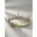 Sweetv Crystal Baroque Queen Crown - Vintage Princess Tiara for Wedding, Prom, Halloween - Opal Costume Hair Accessory for Women & Girls | Penelope Black Gold - Buy Online on GoSupps.com