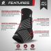 Sleeve Stars Ankle Brace for Plantar Fasciitis Relief - Support Strap for Women & Men - Heel Pain Relief - Foot & Heel Protectors Compression - Black - Buy Online on GoSupps.com