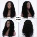 BESTUNG 24 Inch Black Curly Lace Front Wig - Heat Resistant Synthetic Fiber - Glueless Long Curly Wig for Black Women - Buy Online on GoSupps.com