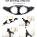 Doramio Step-In Dog Harness & Leash for Small Dogs - Reflective Breathable Anti-Pull Safety Vest | Cat Harness & Dishes (Black M) - Buy Online on GoSupps.com