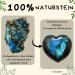 Eusice Heart Labradorite | Natural Stone Well-being Crystal for Lithotherapy & Meditation | Handmade Chakra Healing 40mm-55mm - Buy Online on GoSupps.com