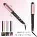 Curling Iron Set - Instant Heat Ceramic Curling Wand & Brush Dual Voltage Includes Glove & Clips | Shop Now - Buy Online on GoSupps.com
