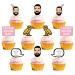 Poewodgs 25 Decorations for Drake Cupcake Toppers Set Birthday Cake Party Supplies Decor