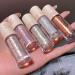 Bekoeen 5 PCS Liquid Glitter Eyeshadow Set - Korean Makeup for Bling Pigmented Eyes | Long Lasting, Quick Drying Formula with Loose Glitter Glue - Buy Online on GoSupps.com