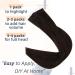 RUNATURE 24 Inch Dark Brown Tape in Human Hair Extensions - 50g #2 Brown Tape Extensions - Buy Online on GoSupps.com