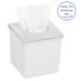 Ubbi Square Tissue Box Cover Holder | Cube Facial Tissue Dispenser for Bathroom Bedroom & Office - White - Buy Online on GoSupps.com