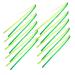 1 Set 10pcs Cheering Ribbon Rain Party Favor Sticks Christmas Ribbon Wand Party Supplies Ribbon Party Streamers Ribbon Sticks Streamer Silk Ribbon Wand Polyester Belt Wedding Green 30.5x62x0.4cm