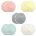 Reusable Breast Pads Maternity Organic Bamboo Nursing Pad 10 Pcs Washable Nipple Pads with 3 Layers Soft and Breathable Fabric New Mothers Breastfeeding Essentials(5 Pairs 12cm/4.7inches)