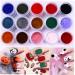 10ml fuzzy flocking colorful dust for manicure nail art tip Christmas decoration velvet nagel glitter powder for nail polish pink
