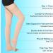 Open Toe Thigh High Medical Compression Stockings 20-30 mmHg for DVT Varicose Veins & Edema - Firm Support Hose for Women & Men - Buy Online on GoSupps.com