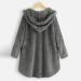 Hanxiulin Oversized Plush Hoodie Coat - Women's Warm Winter Jacket - Reversible & Cuddly - Perfect for Cold Weather - Buy Online on GoSupps.com