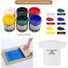 Caydo 38 Piece Screen Printing Kit with Fabric Ink, Frames, Squeegees, Film, Knife, and Tape - Buy Online on GoSupps.com