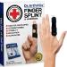 Dr. Arthritis Doctor Developed Finger Splint and Handbook 1-Piece Trigger Finger Brace - Braces, Splints & Supports Index, Middle, Ring & Pinky Finger - Padded Finger Splints for Straightening Black, S/M S/M Black 1