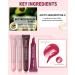 Tinted Lip Balm-1Pcs Raspberry Peptide Hydrating Lip Tint Moisturizer Jelly Lip Treatment Balm Non-Stick Lip Care Glow Reviver Lip Oil Yummy Glowy Lip Gloss Christmas Makeup for Women-04 #04raspberry - Buy Online on GoSupps.com