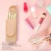 Soft Silicone Makeup Brush Bag with Wash Board | Portable Dustproof Case for Travel - Large Capacity Flip Cover & Button Closure - Buy Online on GoSupps.com