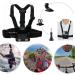 VVHOOY 3 in 1 Action Camera Accessories Kit - Head Strap, Chest Harness, Selfie Stick for Gopro, AKASO, Dragon Touch Cameras - Buy Online on GoSupps.com