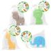 Distaratie 4 Sets Woodland Baby Shower Soaps Favors with Bag Thank You Card Jungle Animal Shape Natural Kids Mini Soaps for Birthday Party Favors Decor Gifts for Kids