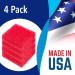 4 Pack USA Made Aquarium Cleaner - Hand Held Scrubber Pad & Scraper for Glass Walls - Fish Tank Cleaning Tools - Won't Scratch Glass - Ideal for Turtle & Fish Tank Maintenance - Buy Online on GoSupps.com