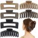 Midodo 6 pieces Large hair clip hair clip for women slide -resistant big hair clips claw clips matt hair clips for women girls 3226b