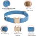 YUDOTE Ultra-Soft Dog Collar for Medium Dogs Natural Cotton Cord Sensitive Skin Friendly Blue-Grey M (1 Pack) | International Shipping Available - Buy Online on GoSupps.com