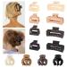 12 Pack Hair Claws Hair Clips for Women & Girls Neutral Rectangular Hair Clips and Octopus Hair Clips Strong Hold Non-slip Matte Claw Hair Clips for Women Thick Hair & Thin Hair