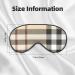 SSIMOO Gray Plaid Sleep Eye Mask for Women | Breathable Travel Eye Patch | Perfect Relaxation Accessory - Buy Online on GoSupps.com