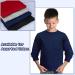 Cooraby 4 Pack Toddler Boys' Long-Sleeve Shirts - 3T Cotton Thermal Tops in Black, Gray, Burgundy, Navy Blue - Buy Online on GoSupps.com