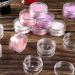 Suneast 15-Piece Mini Transparent Plastic Cream Box - Empty Hip Cosmetic Container with Screw Cap for Nail Art Rhinestones Lip Balm and Powder - 5g - Buy Online on GoSupps.com