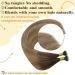 Ugeat Nano Tip Hair Extensions Real Human Hair Nano Beads Hair Extensions Ombre Dark Brown Mix Golden Blonde Nano Ring Hair Extensions Human Hair 18 inch #4/10/16 50Grams Tip-45cm 3.Nano#4/10/16 - Buy Online on GoSupps.com