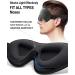 INNELO Sleep Mask 2022 | Comfortable 3D Contoured Light Blocking Eye Mask - Grey - Buy Online on GoSupps.com