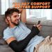 Lymphedema Compression Arm Sleeve with Gauntlet | 20-30 mmHg Support for Arthritis & Edema - Black (Large - Buy Online on GoSupps.com