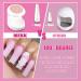 MEKK Mini UV LED Nail Lamp - 16W Professional Nail Dryer for Gel Nails in Pink - Buy Online on GoSupps.com