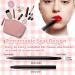 Professional Double Sided Retractable Lip Brush Applicator | Portable Travel Lip Makeup Brush with Cap - Black - Buy Online on GoSupps.com