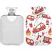 Buy Naanle Fire Engine Heat Bottle - 2L Transparent Hot Water Bottle for Pain Relief & Therapy | Large Bed Hand & Foot Warmer - International Shipping - Buy Online on GoSupps.com