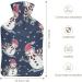 Snowman Hot Water Bottle with Plush Cover - Hand Warmer for Adults & Kids - 26.5x15.3cm - International Shipping - Buy Online on GoSupps.com
