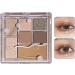 Colorful Eyeshadow Palette - 7 Colors Shimmer Waterproof Eyeshadow - Professional Vibrant Colors Shades Cosmetics Compact Waterproof Glitter Makeup Palette for Blendable Bright Makeup Littryee Raw Coconut Latte No. 16 - Buy Online on GoSupps.com
