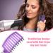 Curved Vented Boar Bristle Hair Brushes - Fast Drying & Detangling - 3 Pack (White/Pink/Purple) - Buy Online on GoSupps.com