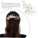 DOITOOL Prom Bridal Hair Clip Bridal Headpiece Pearl Flower Hair Comb Pearl Hair Clip Women Hairpin Rhinestone Barrettes Pearl Hair Barrettes Hair Pin Crystal Alloy Bride White - Buy Online on GoSupps.com