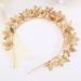 Minkissy Leaves Headband - Greek Goddess Costume Accessory for Weddings Pageants & Birthdays | Golden Luxury Hairpiece - Buy Online on GoSupps.com