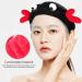 Beaupretty Women Spa Headband Set - Cute Cartoon Crab Design - Coral Fleece Headwrap in Black Red - Perfect for Makeup and Face Washing - Buy Online on GoSupps.com