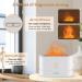 PLUWEL Flame Diffuser Humidifier 180ml - Auto Off Essential Oil Aroma with Fire Flame Effect - 2 Brightness Modes for Home Office Spa Gym (Black) - Buy Online on GoSupps.com