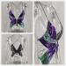 Women's Large Purple Butterfly Sequin Embroidered Crop Tank Top for Belly Dance - Buy Online on GoSupps.com